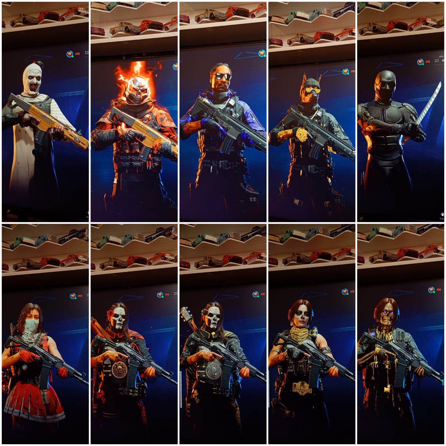 Conta de warzone com skin que são procuradas, Palhaço sinistro,Snoop Dogg, Izzy
