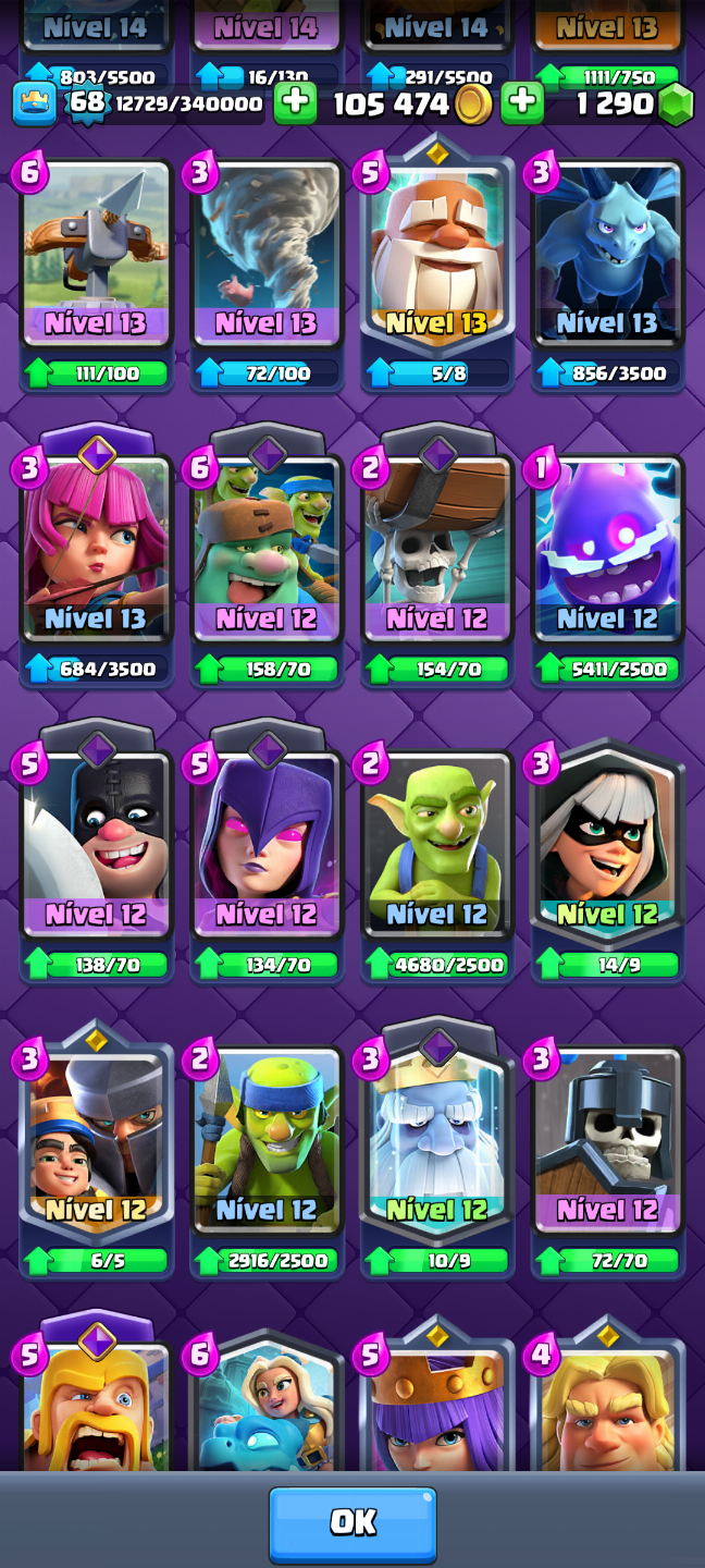 Conta de Clash royale para venda, muito top a conta e bem evoluída
