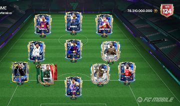 [PROMOÇÃO 5% OFF] EA FC MOBILE/FIFA MOBILE GER 124 COM 5 CARTAS DE GER 124 TOTY