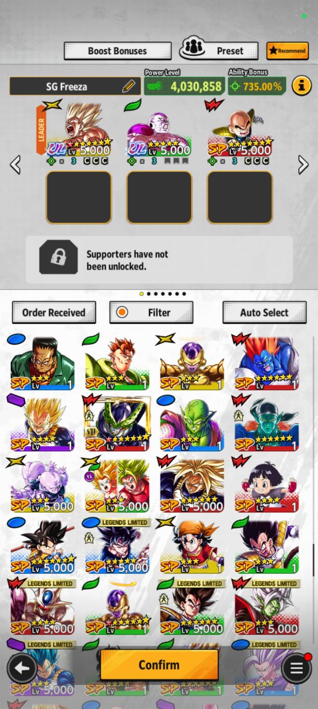 Conta Dragon Ball Legends Com Goku SSJ Ultra com 8 estrelas + Freeza Ultra