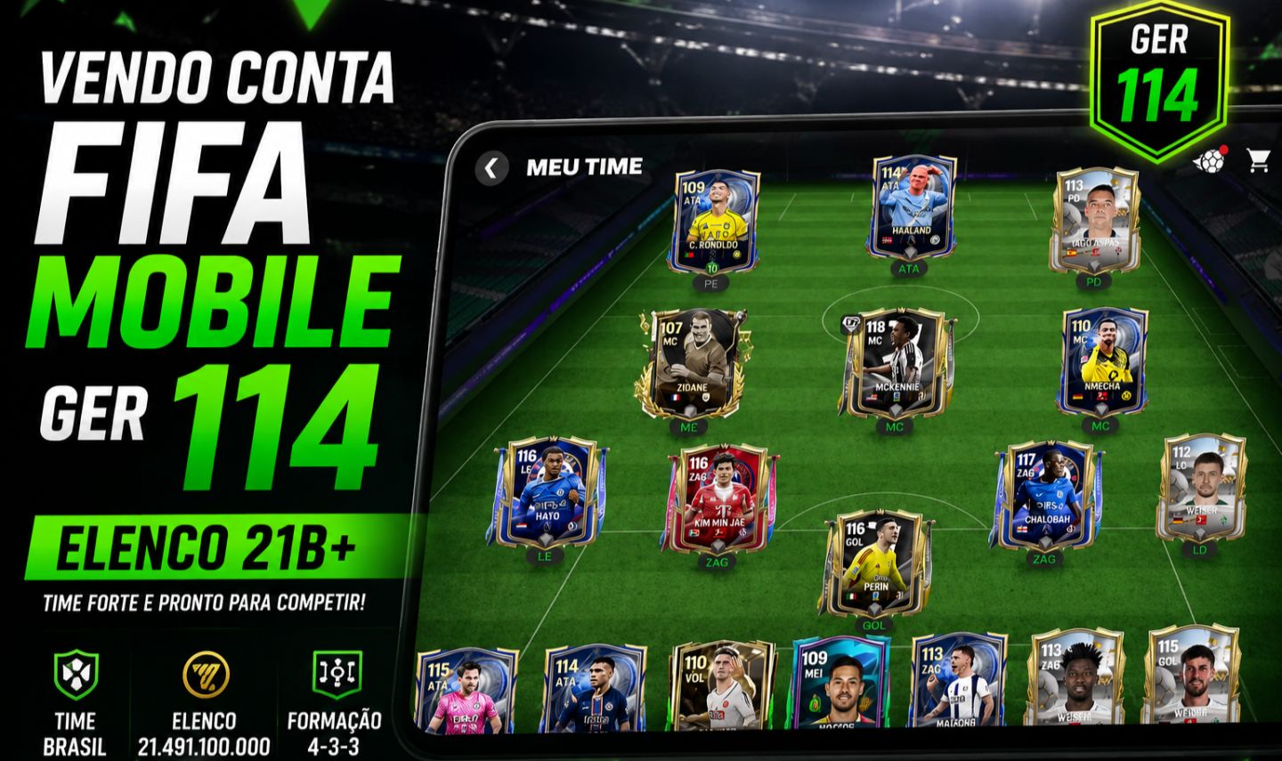 Conta EA FC Mobile GER 114 | Elenco 21B+