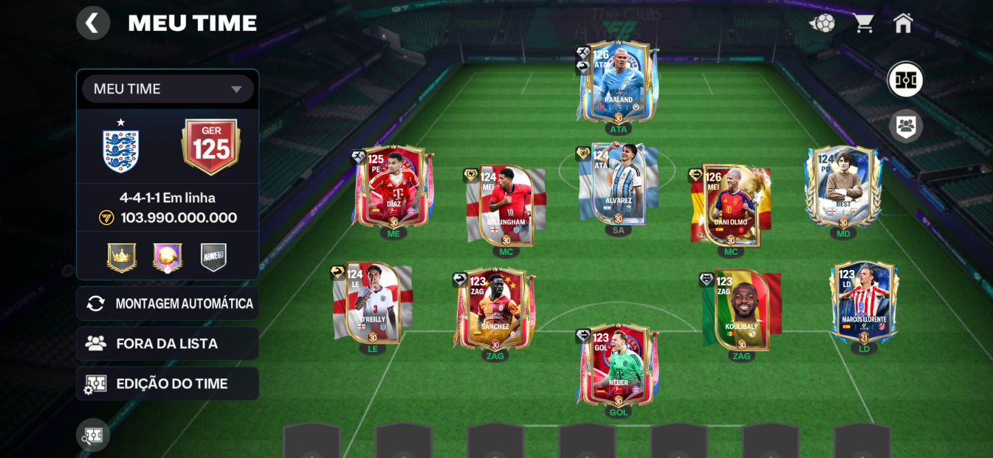 CONTA EA FC MOBILE COM GER 125 800m DE COINS E CARTAS RARAS| VIA EA FC