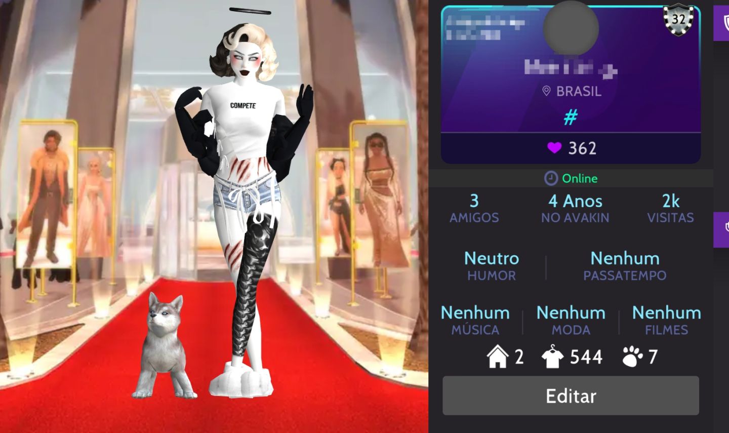 Conta feminina Level 32 - (PREÇO NEGOCIÁVEL)
