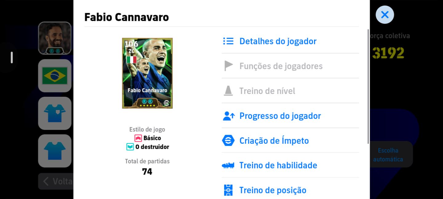 CONTA EFOOTBALL | 3192 FORÇA COLETIVA | Roberto Carlos, Neymar Jr