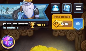 CONTA DE CLASH ROYALE ARENA 23 ( 9k TROFÉU) 5 heróis e 7 evolutiva
