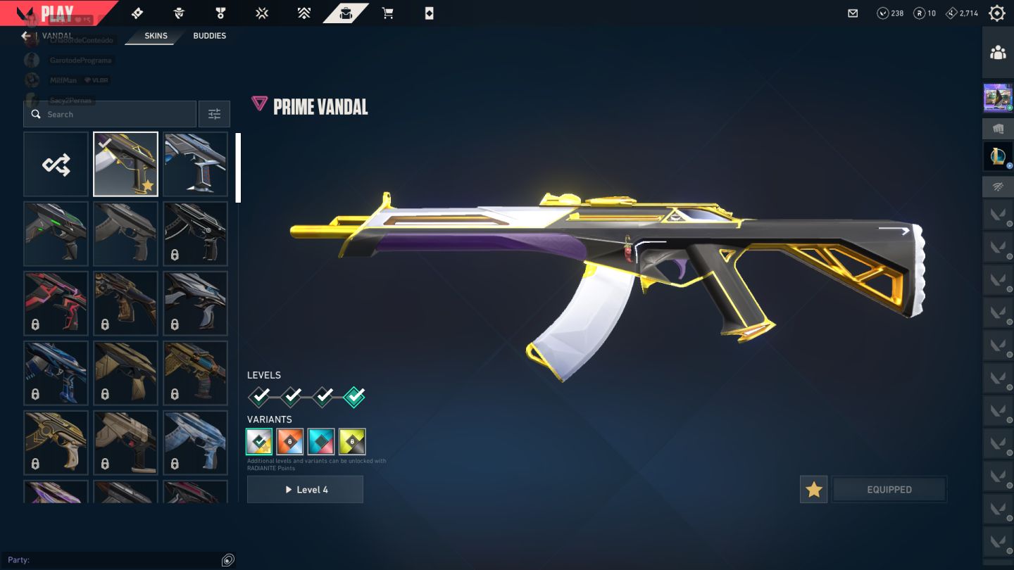 Conta dima 1, skins hypadas!!