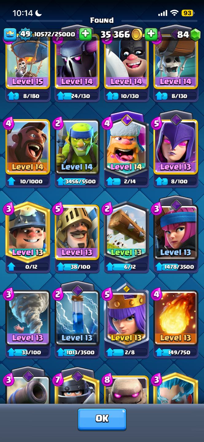 CONTA GEMADA DE CLASH ROYALE