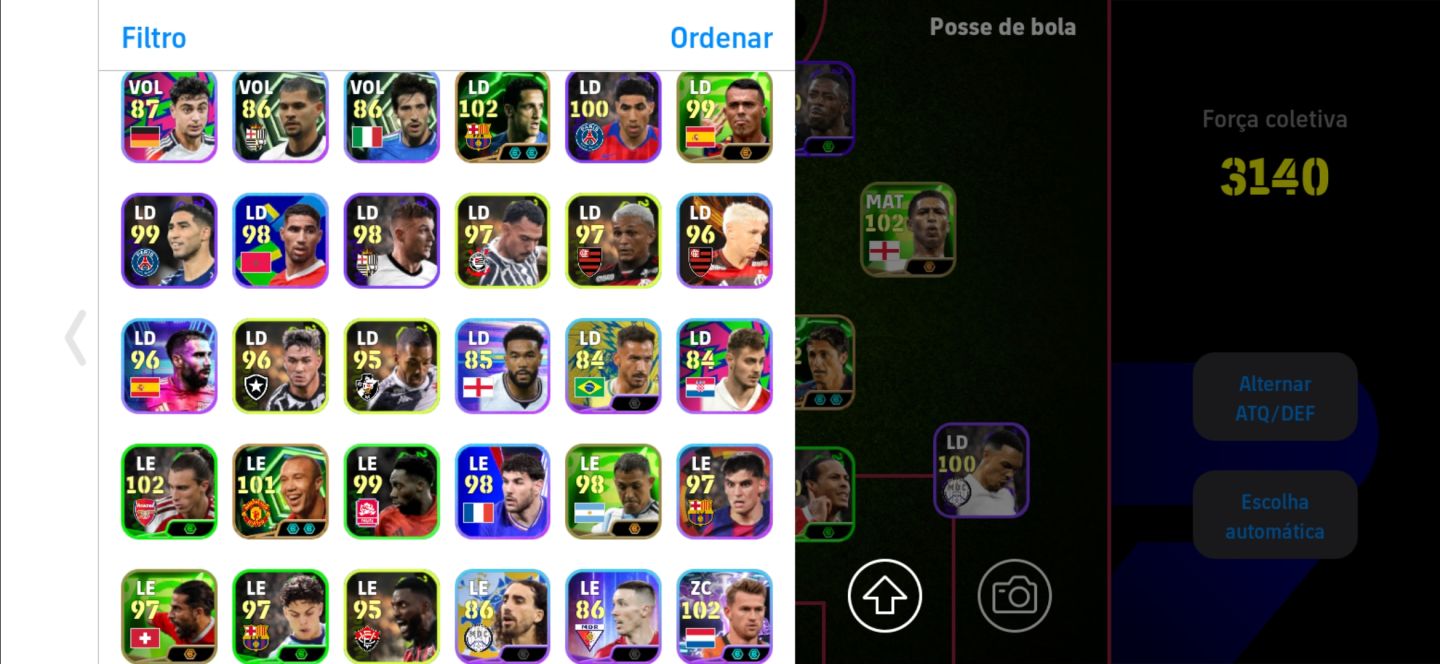 CONTA DE EFOOTBALL MOBILE COM NEYMAR E MESSI DO PACK, AGÜERO E TÉCNICO CRUYFF!!!