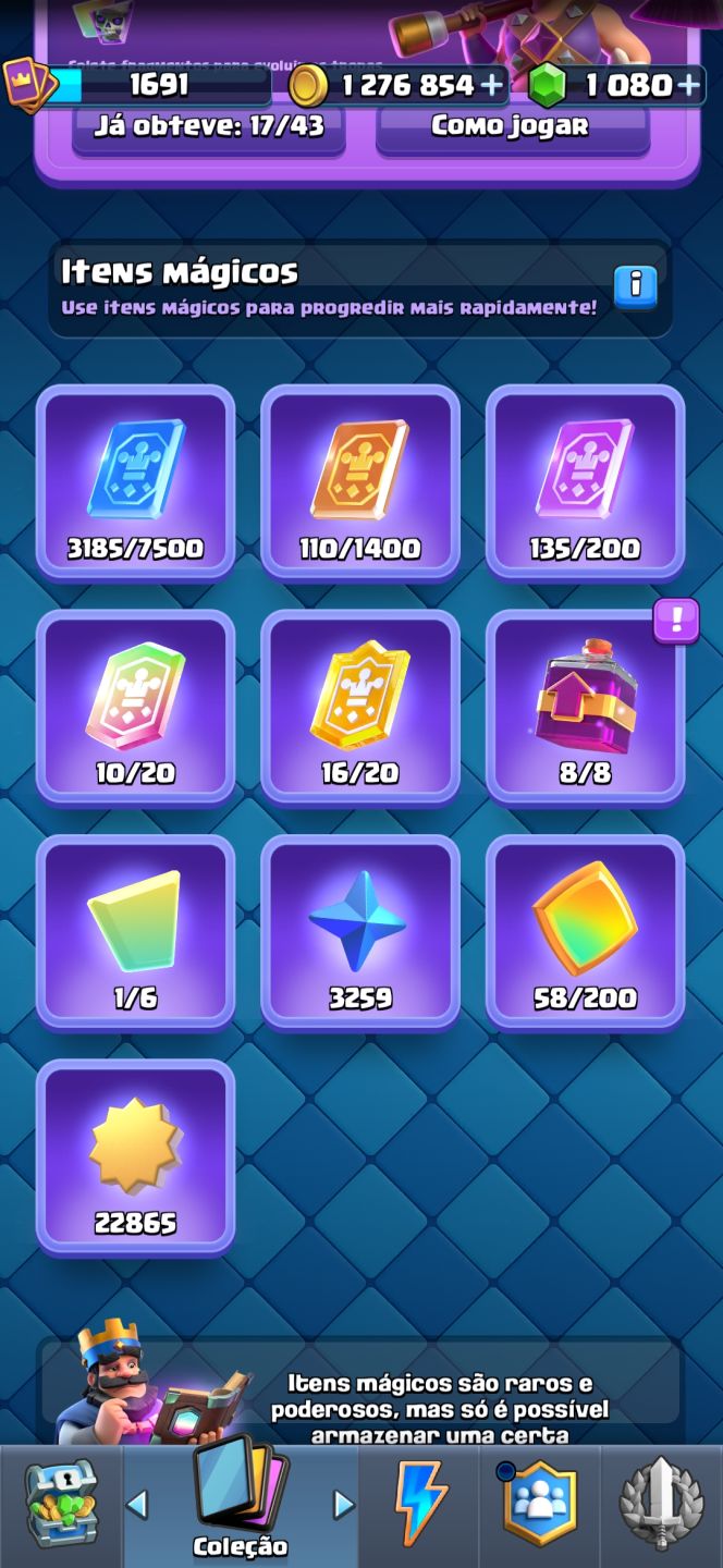 Conta clash royale 13200 trofeus