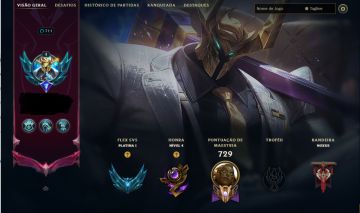 CONTA DE LEAGUE OF LEGENDS.3 SKINS MÍTICAS(EZ,LUX E SONA).POSSIVEL ALTERAR DADOS