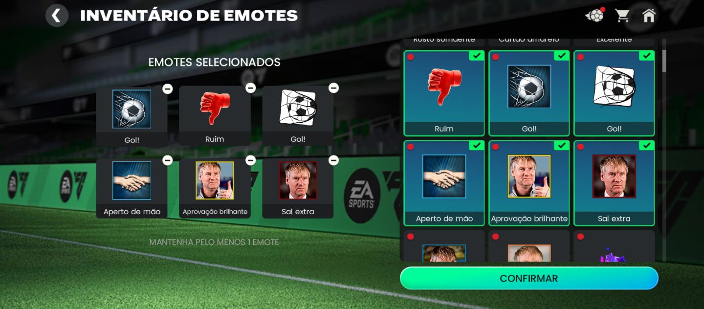 Conta antiga antiga com até 121 OVR Nível 69 com vários itens