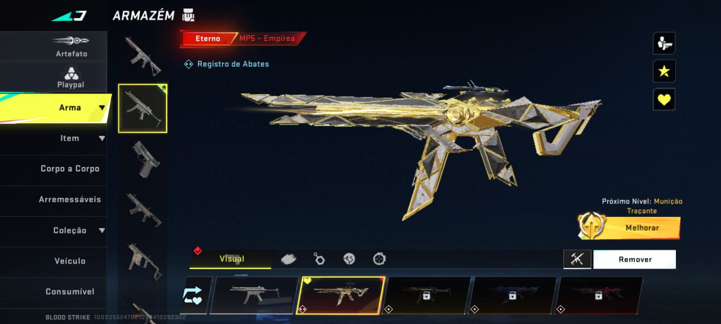 CONTA DE BLOOD STRIKE COM MP5 EMPIRIA + AK-47 TERROR NOTURNO + KATANA!