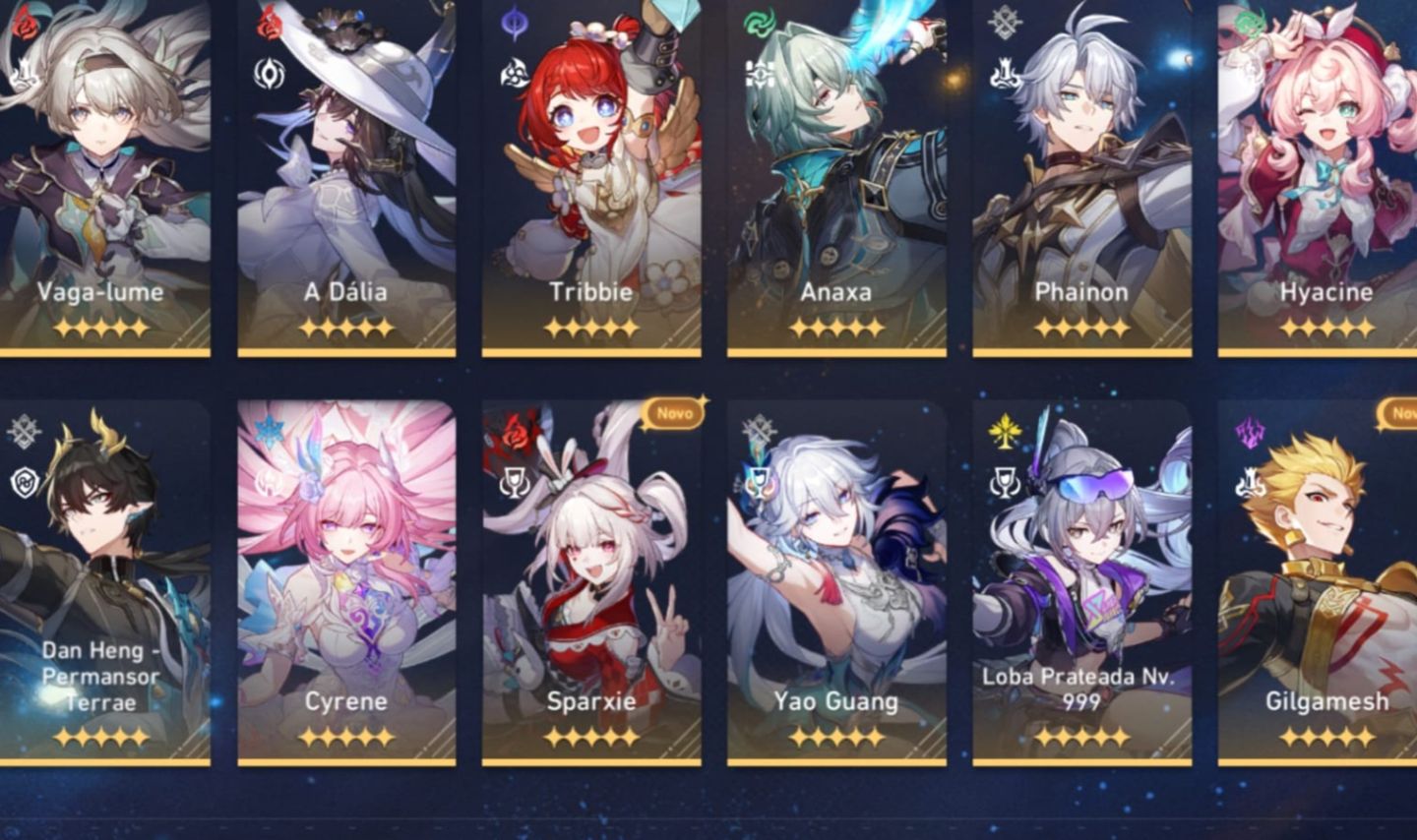 Conta hsr MUITO BOA, cyreneE4+BIS/hyacineE1+BIS/(MAIS HERDEIROS)time loba NV.999