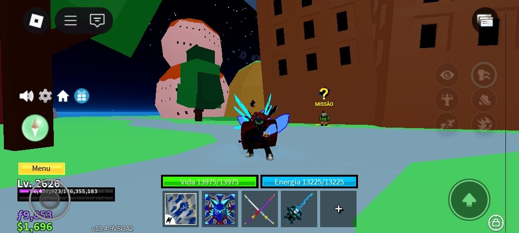Contas Blox Fruits Control Kitsune Lightning raça v4 full