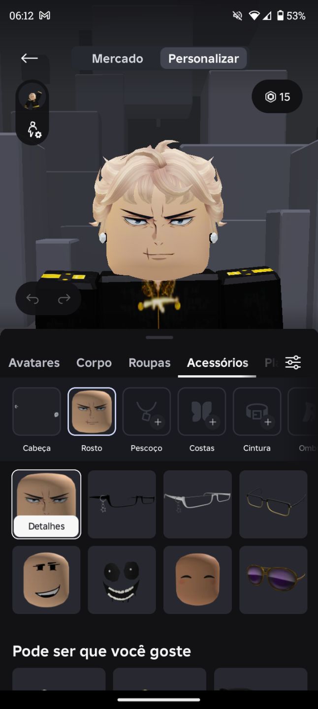 Conta de Roblox - 8145 robux gastos.