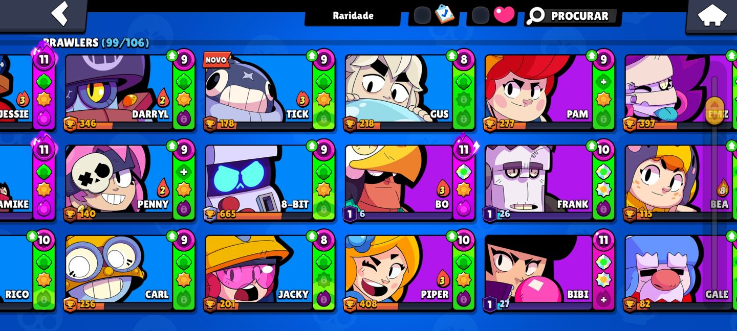 Conta de brawl stars com mais de 30k de troféus