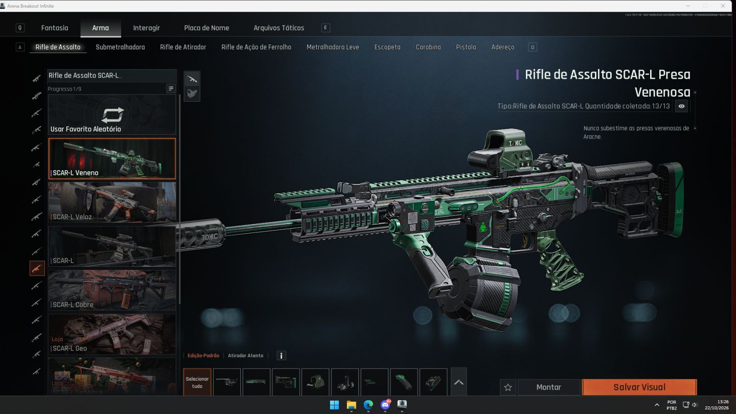 CONTA ARENA BREAKOUT | ABI | SKINS RARAS | EVITA | HK EVITA | S0 | REFJAO