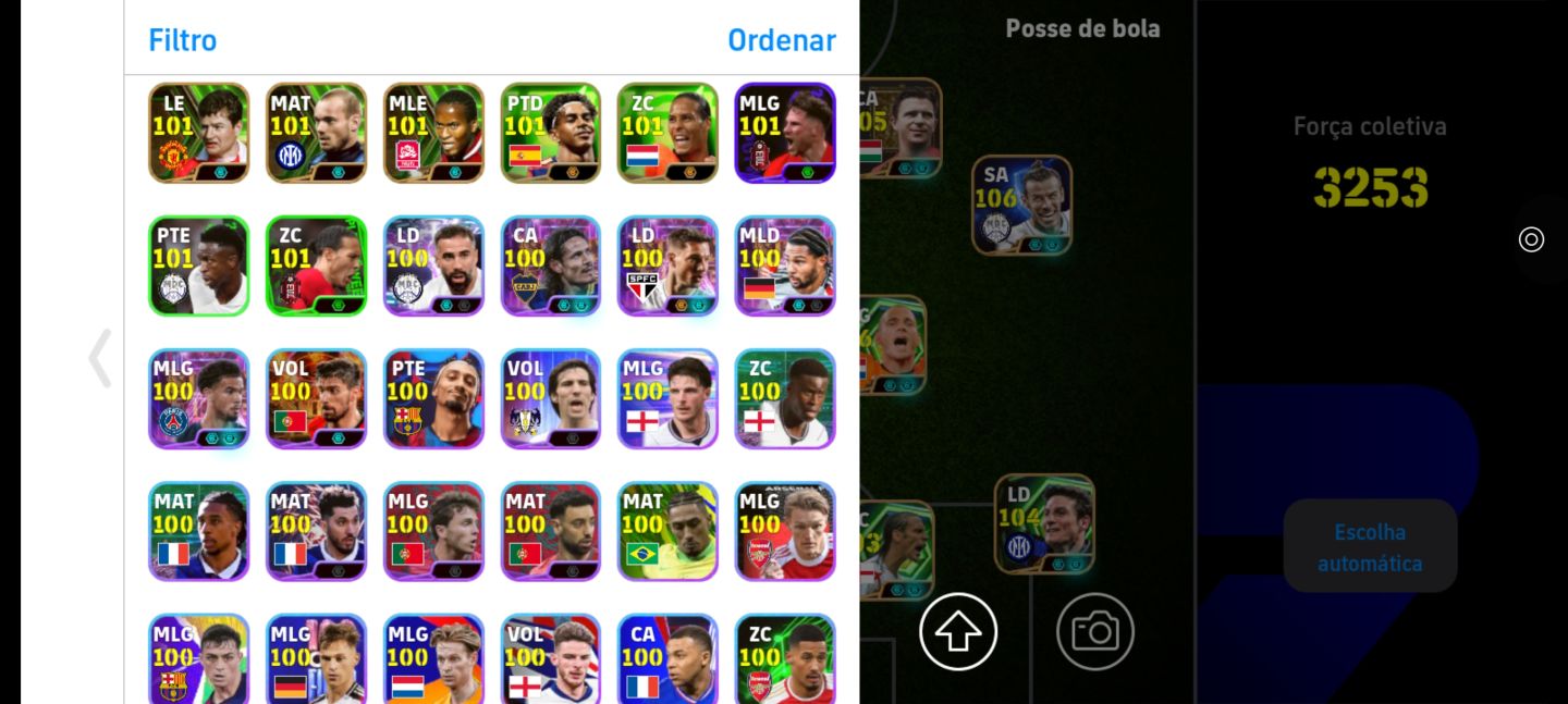 CONTA eFOOTBALL 3253 FORÇA | TIME FORTE