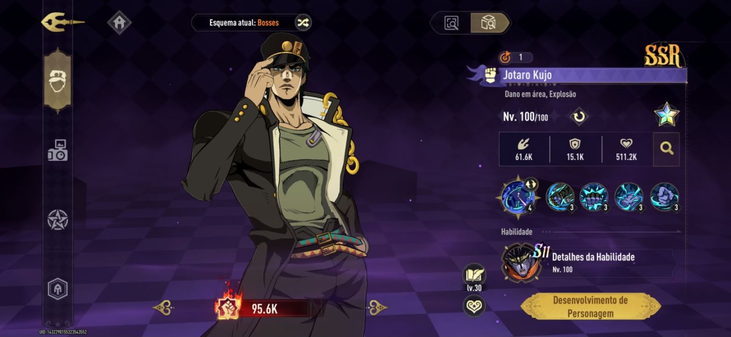 CONTA JOTARO PLATINUM S11 - JOJO BIZARRE ADVENTURE GOLDEN SPIRIT