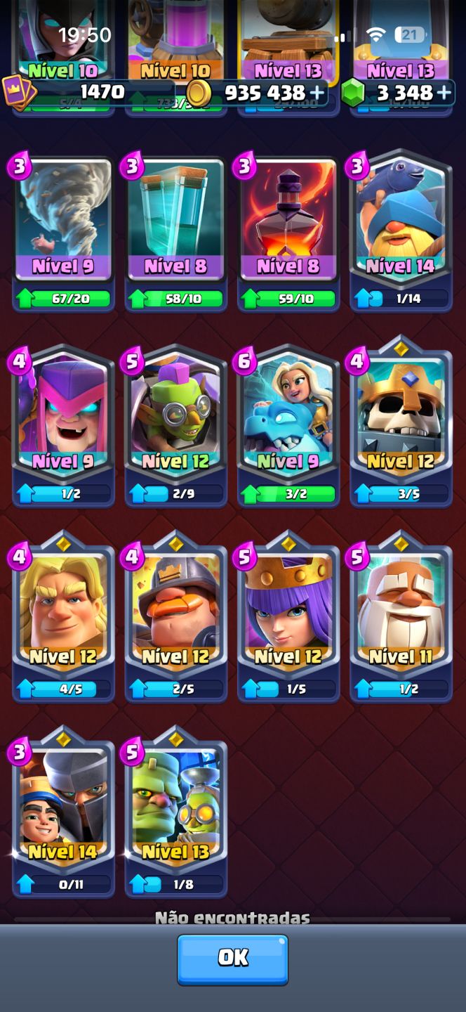 Conta de Clash royale rara e upada