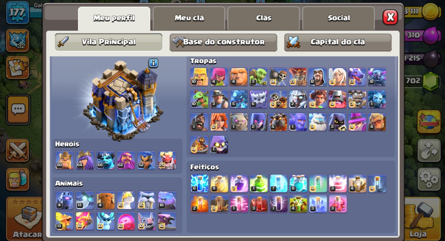 Conta Clash of Clans CV 18 - bem upada