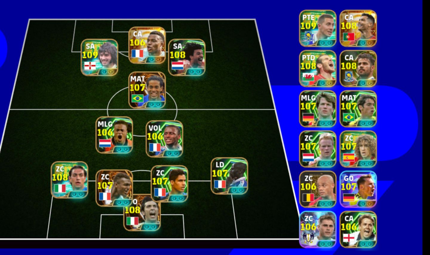 CONTA GER 3330 FULL META COM DOIS GULLIT, RONALDINHO BLITZ, ZAGA FULL