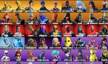 CONTA FORTNITE COM 104 SKINS MACHADO LEVIATA + MERRY MINT AXE + SALVE O MUNDO OG
