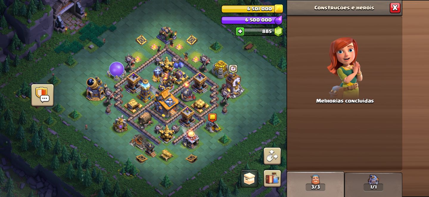 Conta Clash Of Clans Cv18 99% Full