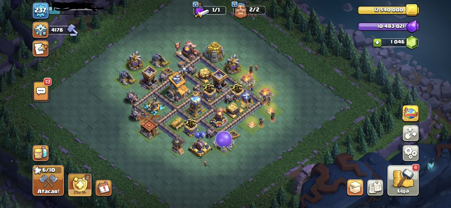 CONTA DE CLASH OF CLANS FULL