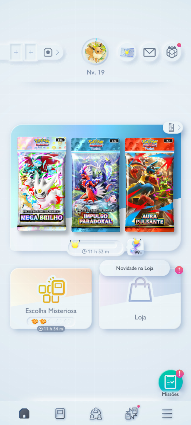 Conta Pokémon TCG - NV 19 com mais de 1,2k cartas, com muitos Shinys e Full Art