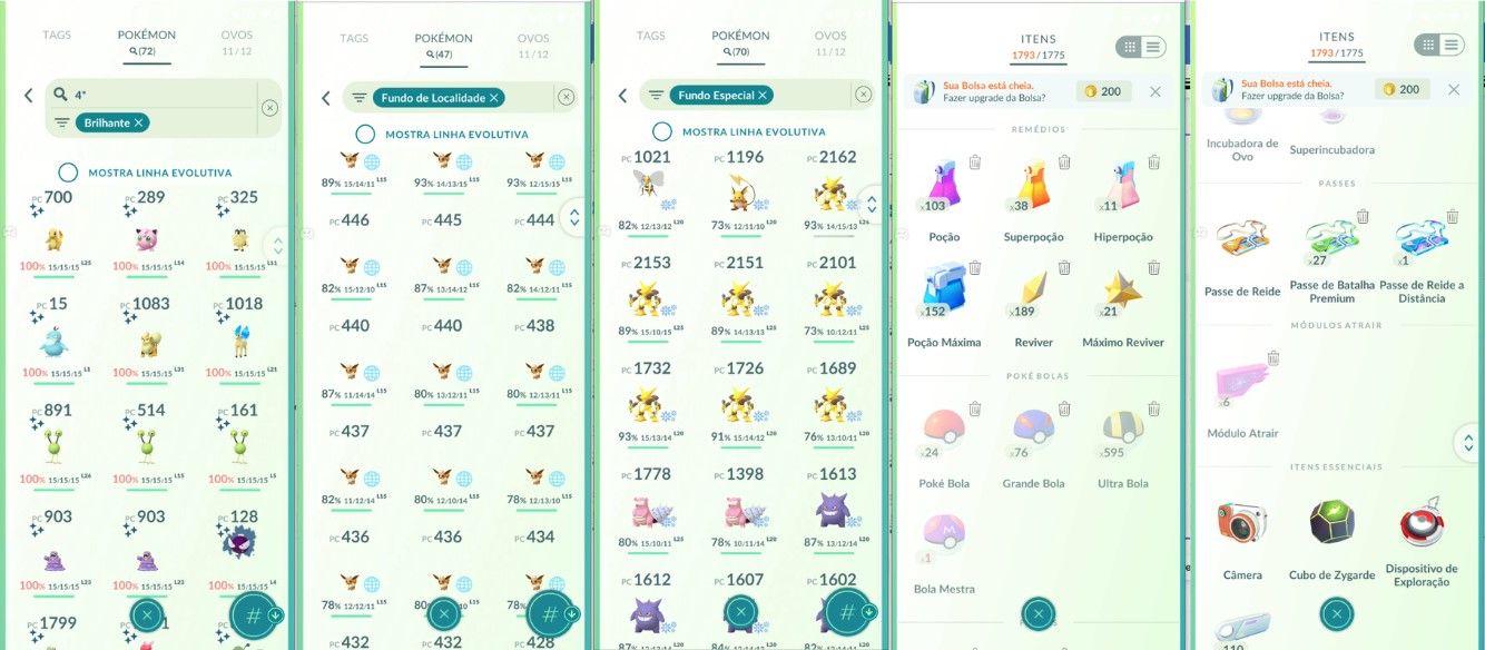 CONTA POKEMON GO LEVEL 61 | 132 BRILHANTE | 117 FUNDO | 37 TRAJE | 72 SHUNDO