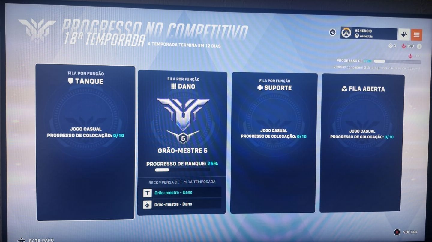 CONTA GM5 DPS OVERWATCH 2 + GALACTIC FREJA SKIN