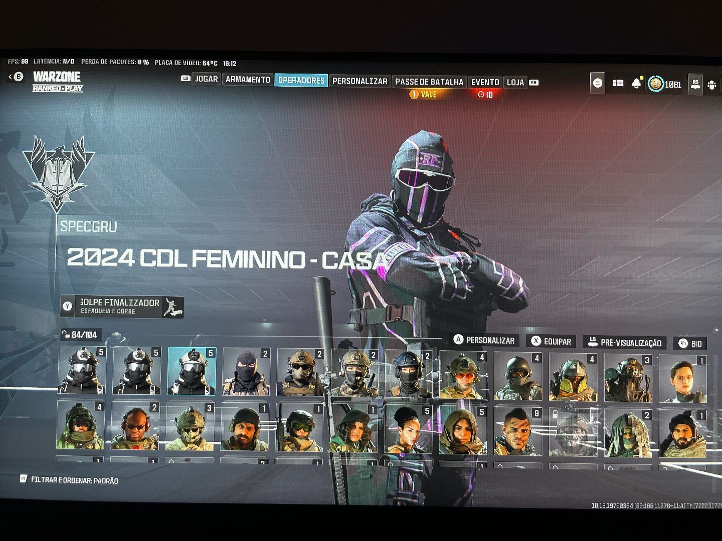 MELHOR CONTA DO SITE COD MW3/MW2 WARZONE INCRIVEL SKINS TOPS