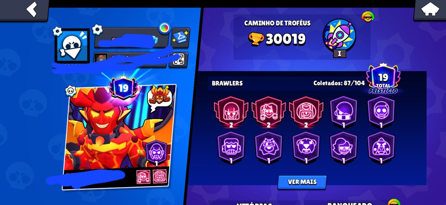 CONTA DE BRAWL STARS 30K+ TROFÉUS FULL ACESSO