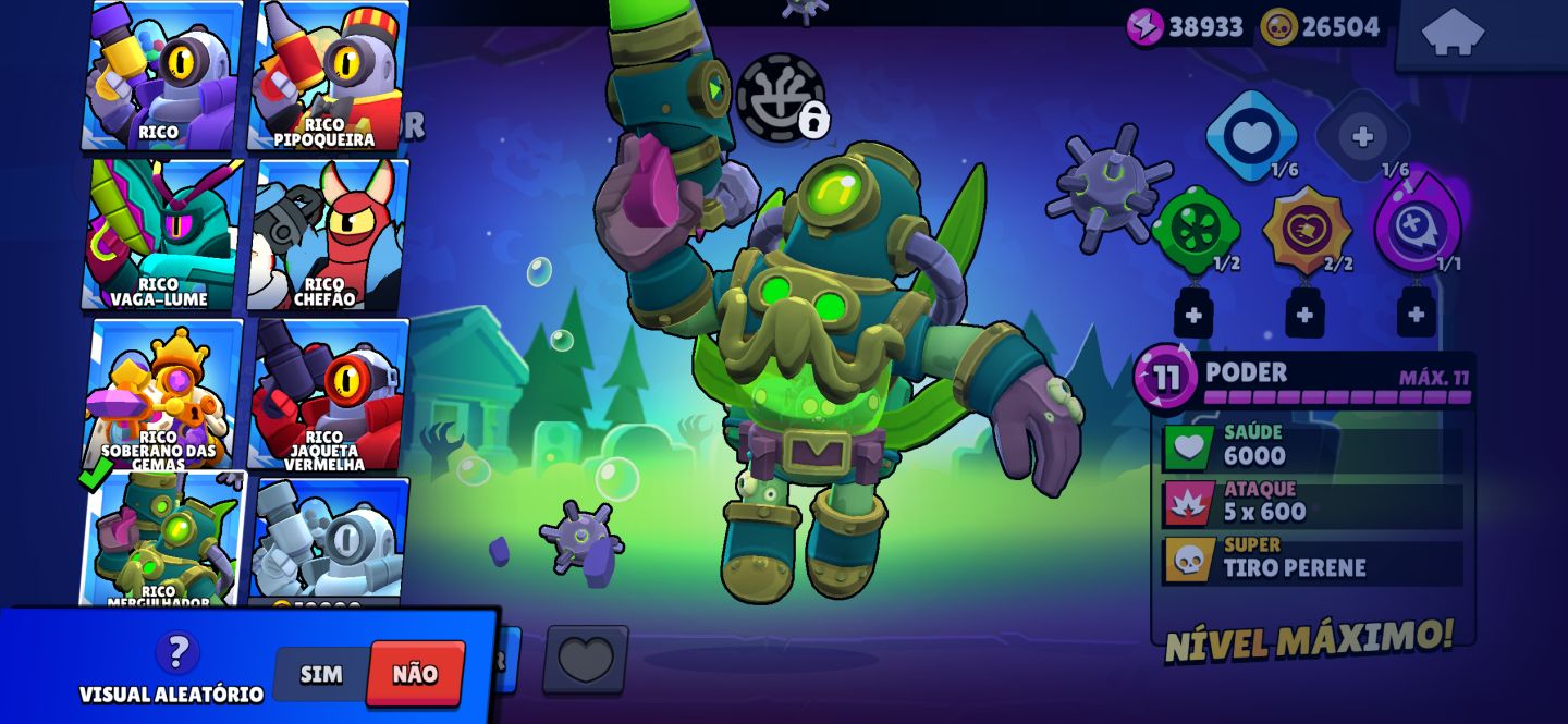 101/105 Brawlers | 51 Hipercargas | 26K Coins | 40.400 Troféus