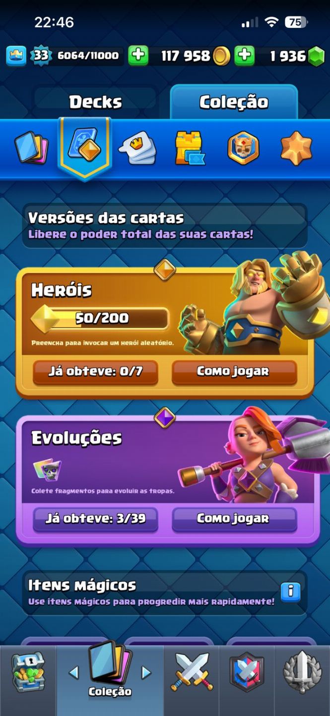 CLASH ROYALE | 7000 TROFÉUS | REI 11 | 4 CAMPEÕES | 3 EVOS | 2000 GEMAS