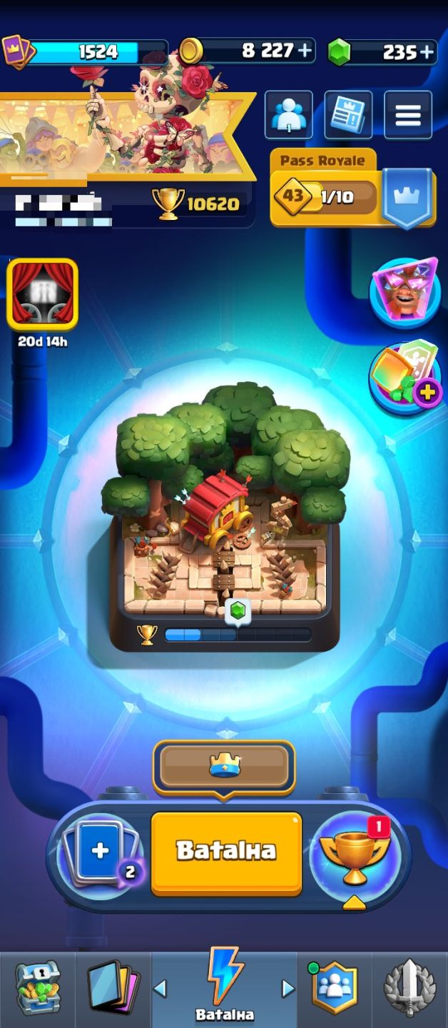 CONTA CLASH ROYALE REI 14 | 10.6K TROFÉUS | 123/123 CARTAS COMPLETA | FULL 14/15