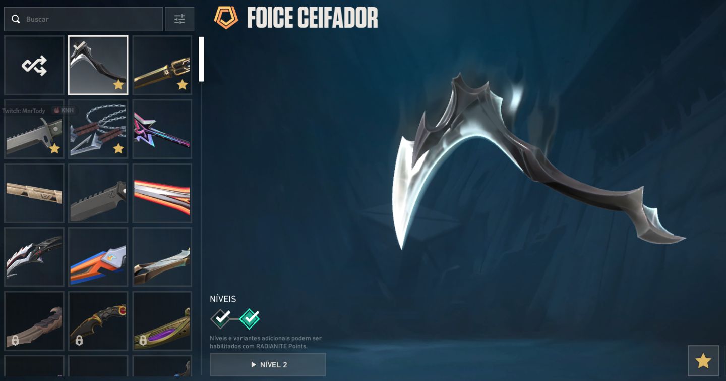 CONTA DE VALORANTO LOTADA DE SKINS (AS QUE MAIS PEGAM)