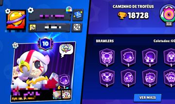 CONTA BRAWL COM TODAS AS SKIN STAR NOVA
