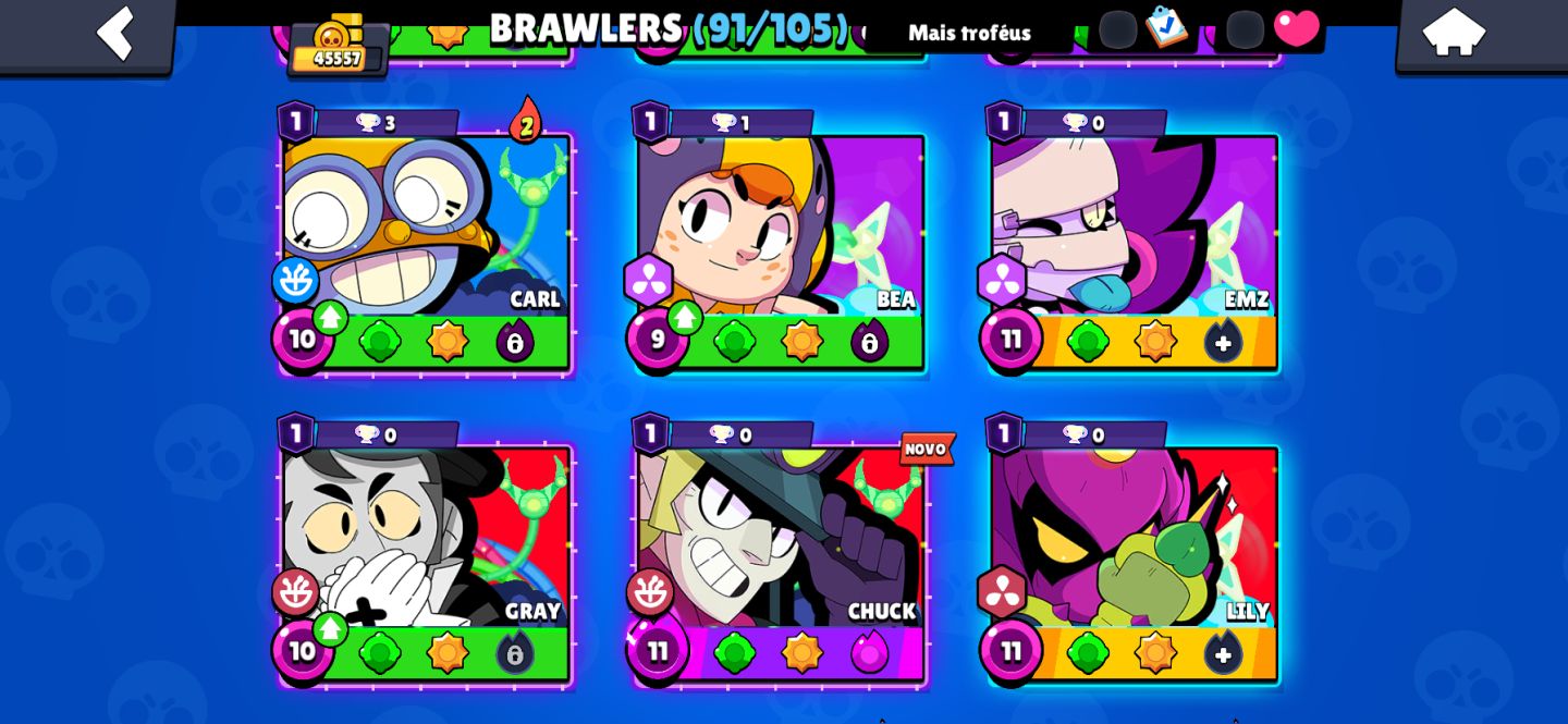 Conta Brawl 45k + Clash Royale 8k