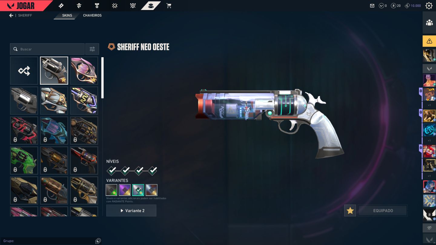Conta Valorant Skins + Elo Diamante 2