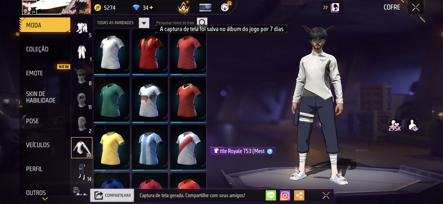 Conta Free Fire para iniciante exigente | Coleção de Skins, Armas e Itens raros