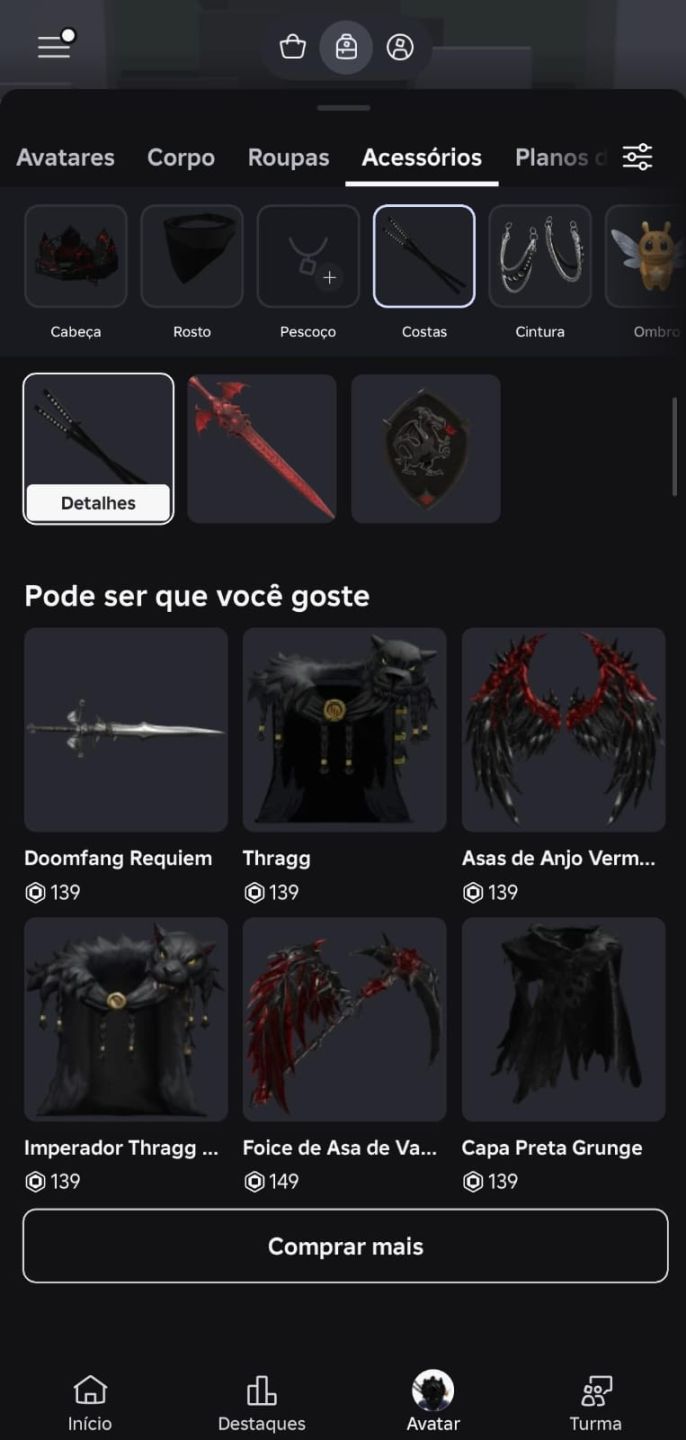CONTA ROBLOX, COM GAMEPASS JUSTO KAISER