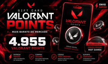 VALORANT POINTS | GIFT CARD VP 4955 VALORANT POINTS | ENTREGA RÁPIDA MENOR PREÇO