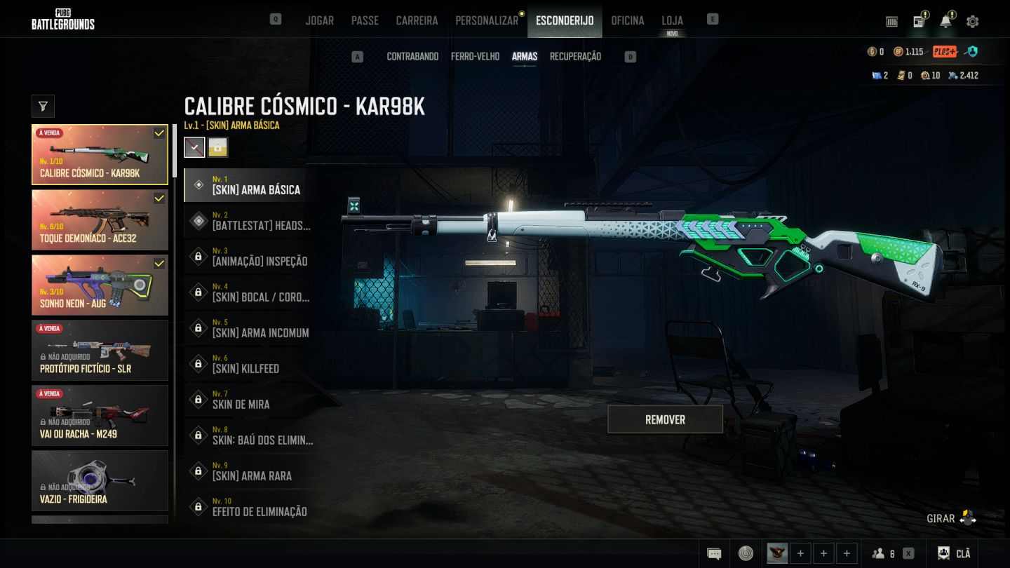 CONTA PUBG STEAM -3 PROGRESSIVAS+SMOKE+PLUS+GLASYA N2 - VALOR BAIXO