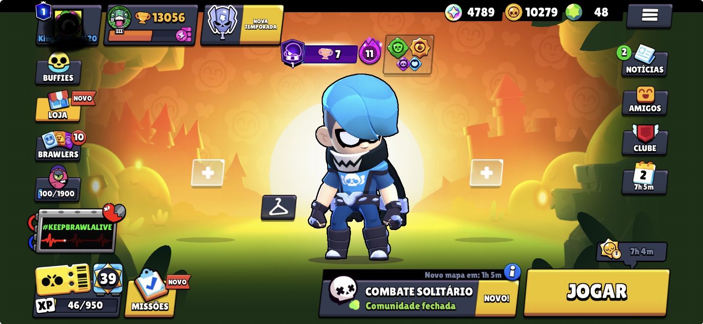 CONTA RARA BRAWL STARS 58 BRAWLERS | SKINS EXCLUSIVAS |