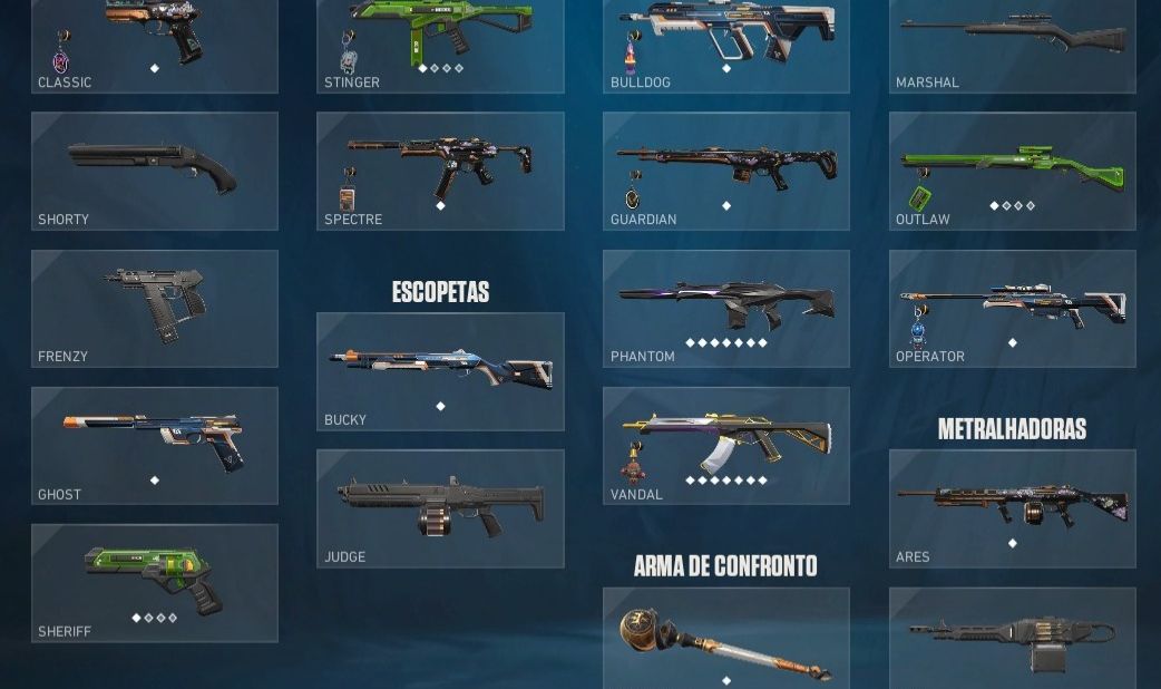 Conta valorant com bastante skins full acesso