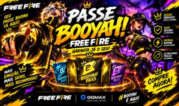 [promoção final de mês] PASSE BOOYAH FREE FIRE, PREÇO BAIXO!