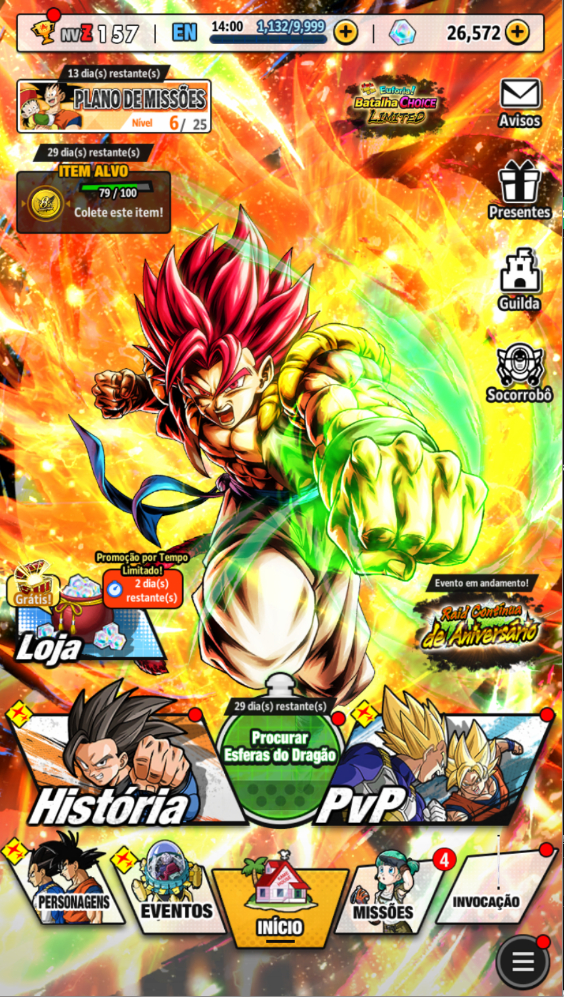 DRAGON BALL LEGENDS LR GOKU/TRUNKS LR SHALET +26K CRISTAIS (ANDROID)