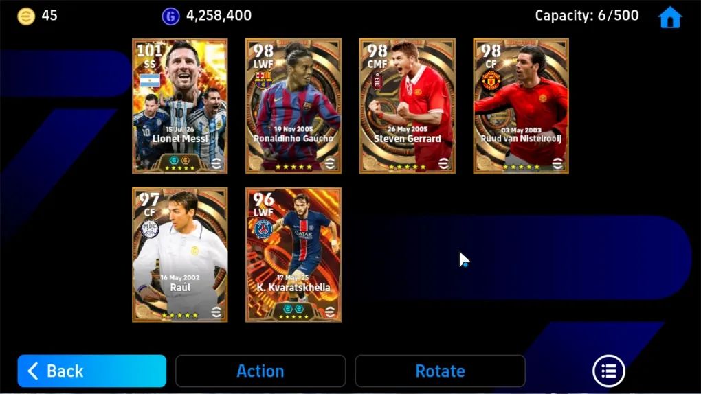 CONTA EFOOTBALL 3200 FC |MESSI 108 |NEYMAR 105 | BARESI 105 | KAHN 105 | 4.2M GP